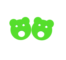 baby-nadlehcovaci-krouzky-medvidek-zelene