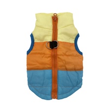 Pruhovaná vesta - Žlutá/Oranžová/Modrá